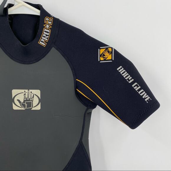 Body Glove black grey shorty spring wetsuit Pro 2 junior size 8 unisex - Picture 2 of 12